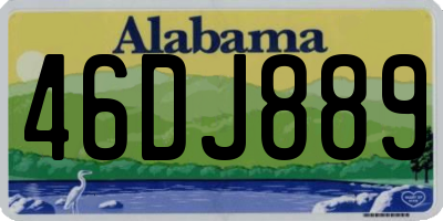 AL license plate 46DJ889