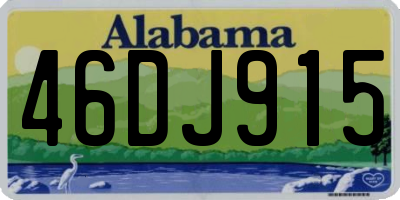 AL license plate 46DJ915