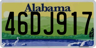 AL license plate 46DJ917