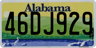 AL license plate 46DJ929