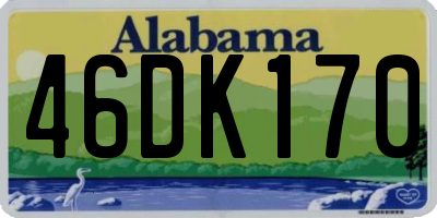 AL license plate 46DK170