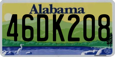 AL license plate 46DK208