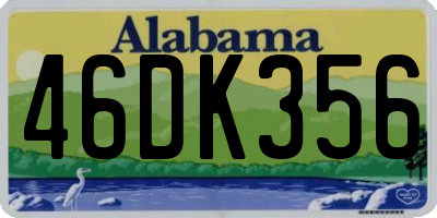 AL license plate 46DK356