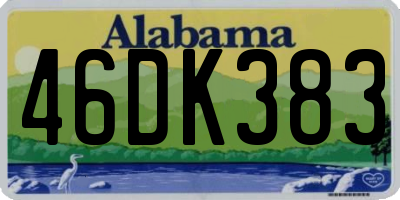 AL license plate 46DK383