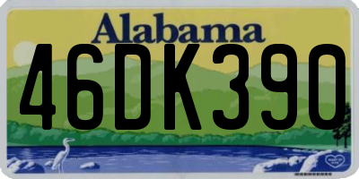 AL license plate 46DK390