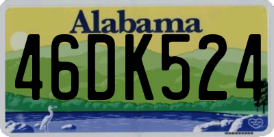 AL license plate 46DK524