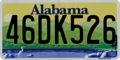 AL license plate 46DK526