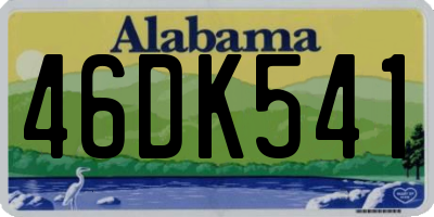 AL license plate 46DK541