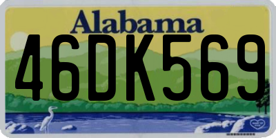 AL license plate 46DK569
