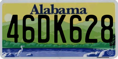 AL license plate 46DK628