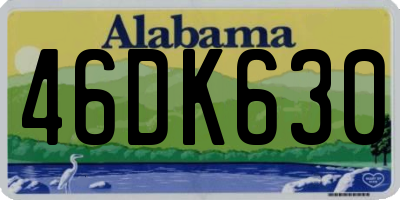 AL license plate 46DK630