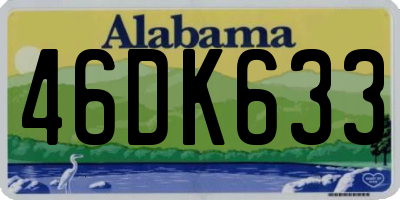 AL license plate 46DK633