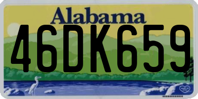 AL license plate 46DK659