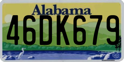 AL license plate 46DK679