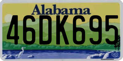 AL license plate 46DK695