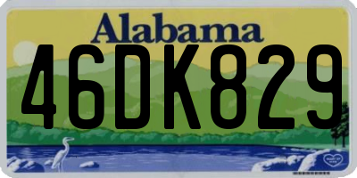 AL license plate 46DK829