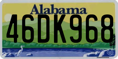 AL license plate 46DK968