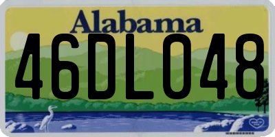 AL license plate 46DL048