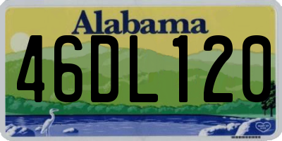 AL license plate 46DL120