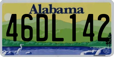 AL license plate 46DL142