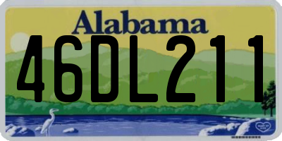 AL license plate 46DL211