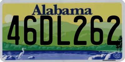 AL license plate 46DL262