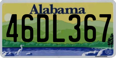 AL license plate 46DL367