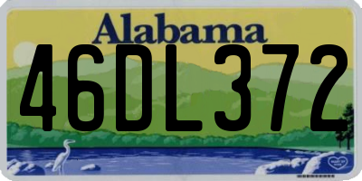 AL license plate 46DL372