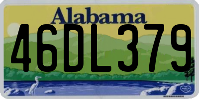 AL license plate 46DL379