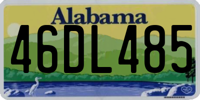 AL license plate 46DL485