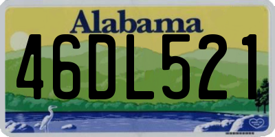 AL license plate 46DL521