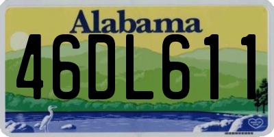 AL license plate 46DL611
