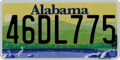 AL license plate 46DL775