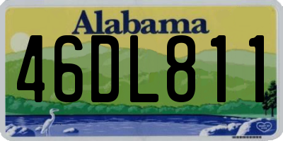 AL license plate 46DL811