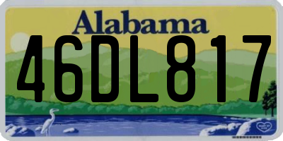 AL license plate 46DL817