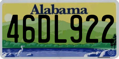 AL license plate 46DL922