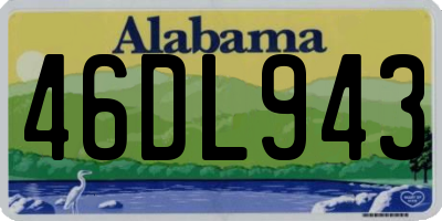 AL license plate 46DL943