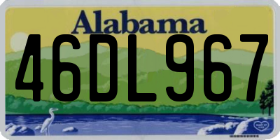 AL license plate 46DL967