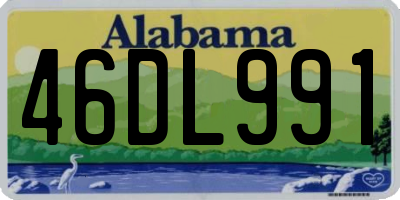 AL license plate 46DL991