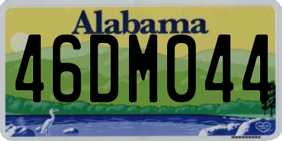 AL license plate 46DM044