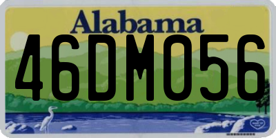 AL license plate 46DM056