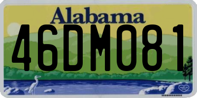 AL license plate 46DM081