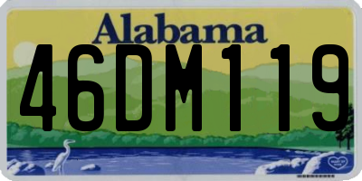 AL license plate 46DM119