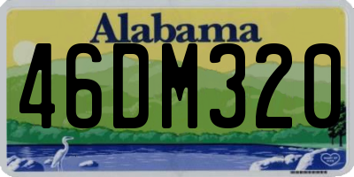 AL license plate 46DM320
