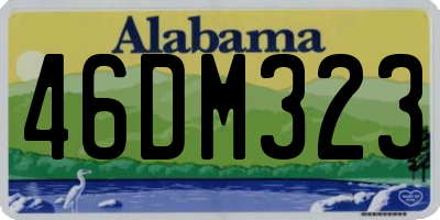 AL license plate 46DM323