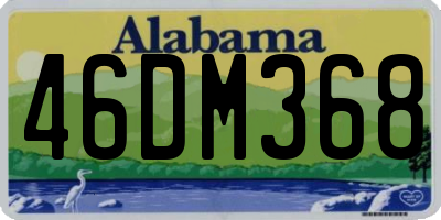AL license plate 46DM368
