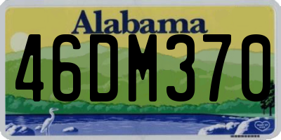 AL license plate 46DM370