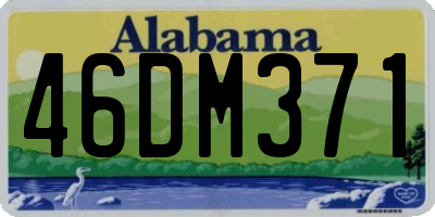 AL license plate 46DM371