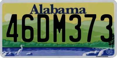 AL license plate 46DM373