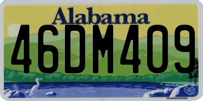 AL license plate 46DM409